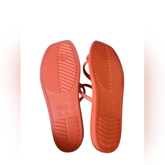 Crocs Women's Miami Toe Loop Beach Orange Sandals W8 - Picture 7 of 7